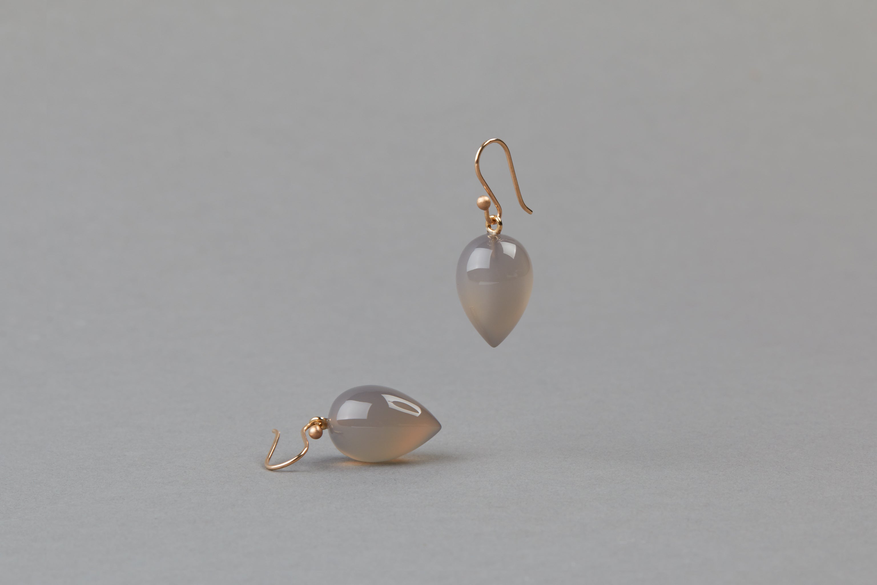 Acorn Earrings: Grey Agate – E.R. Butler & Co.